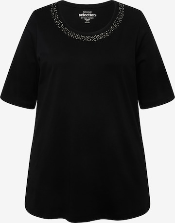 T-shirt Ulla Popken en noir : devant