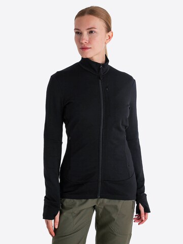 Veste de survêtement ICEBREAKER en noir : devant
