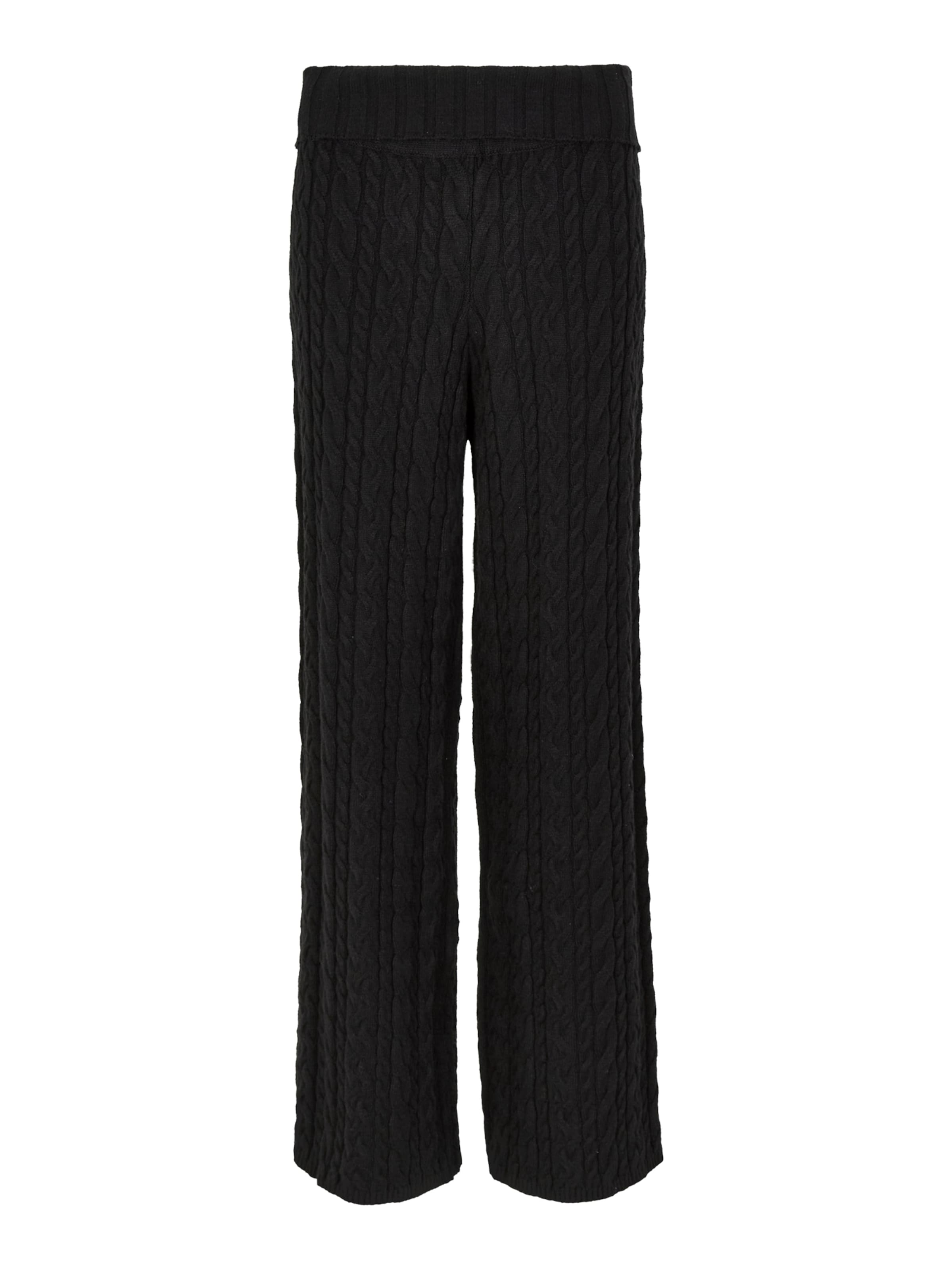 Wide leg Pantaloni di Apricot in nero: frontale