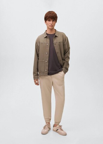 MANGO TEEN Regular Pants in Beige