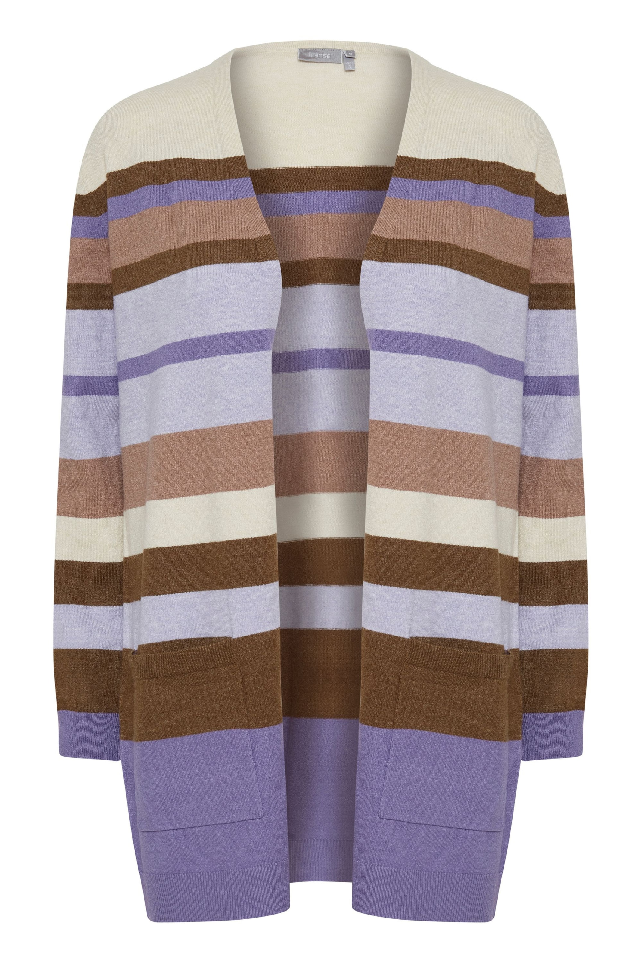 Fransa Knit cardigan 'Melani' in Brown: front