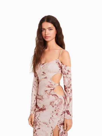 Bershka Dress in Brown: front