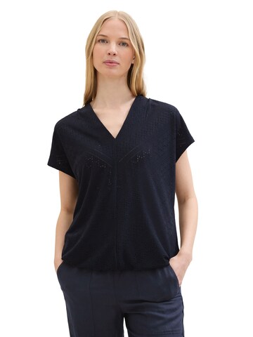 TOM TAILOR Blouse in Blue: front