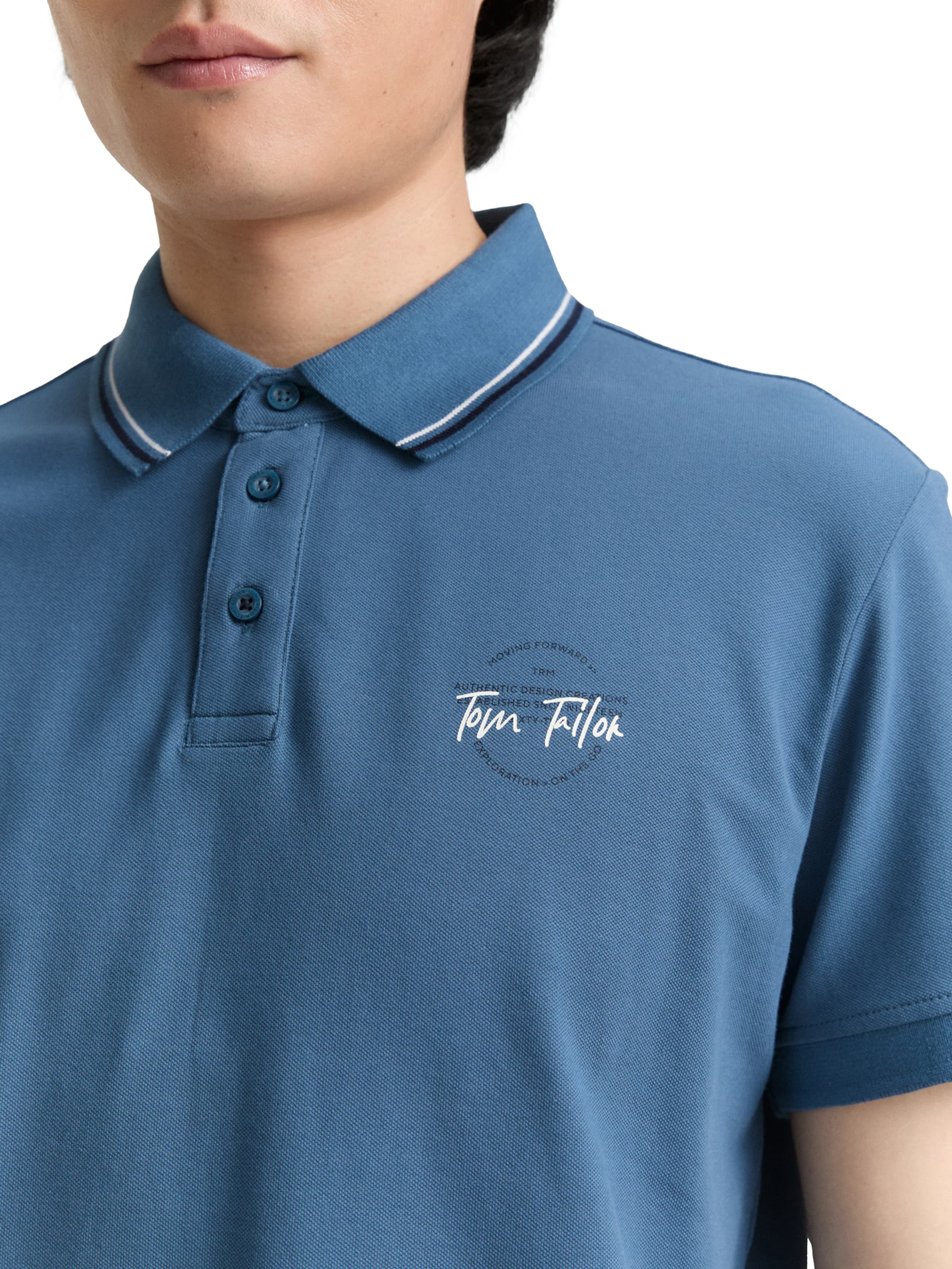 TOM TAILOR Poloshirt in Blau