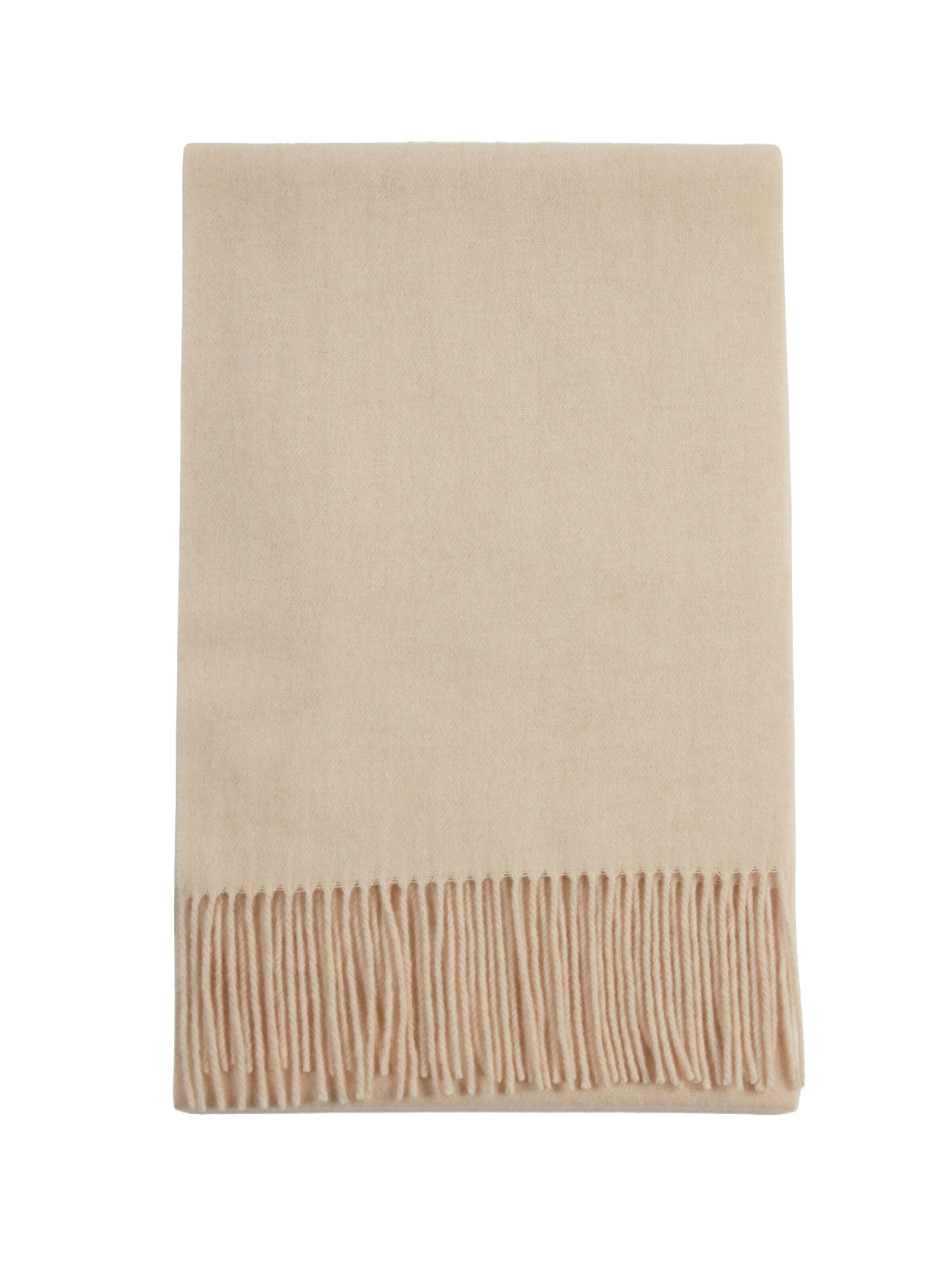 Écharpe 'Unisex Cashmere Fringed Scarf' GOBI Cashmere en beige