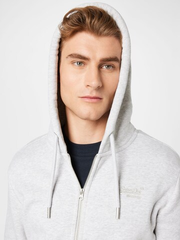 Superdry Zip-Up Hoodie in Grey