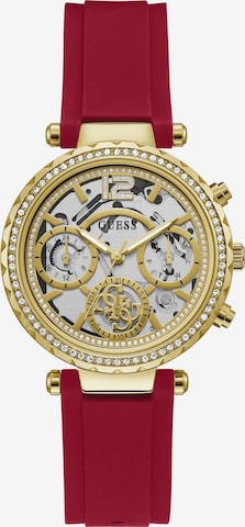 GUESS Analog Watch 'Solstice' in Red: front