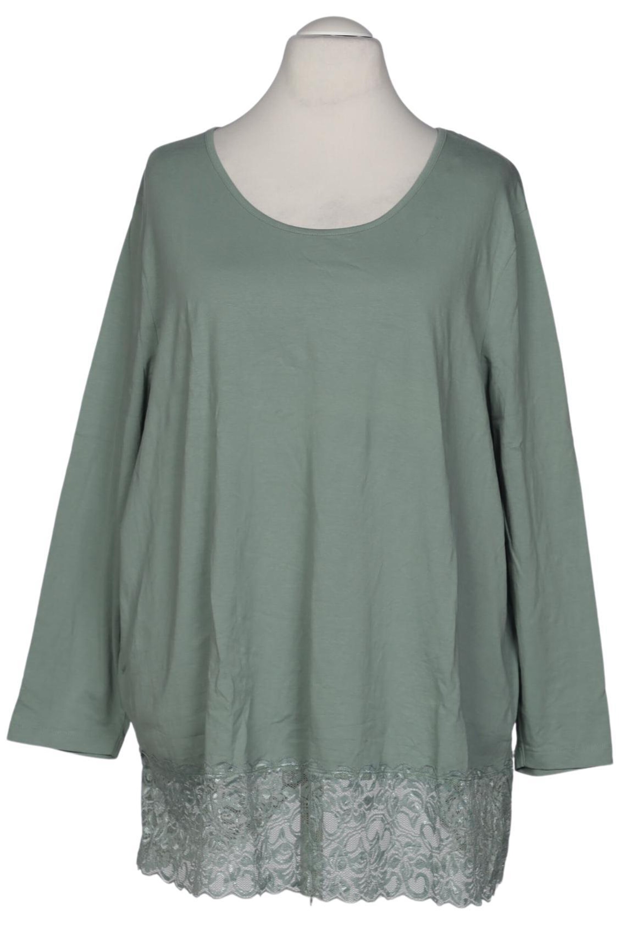 SHEEGO Langarmshirt 8XL in Grün: Vorderseite