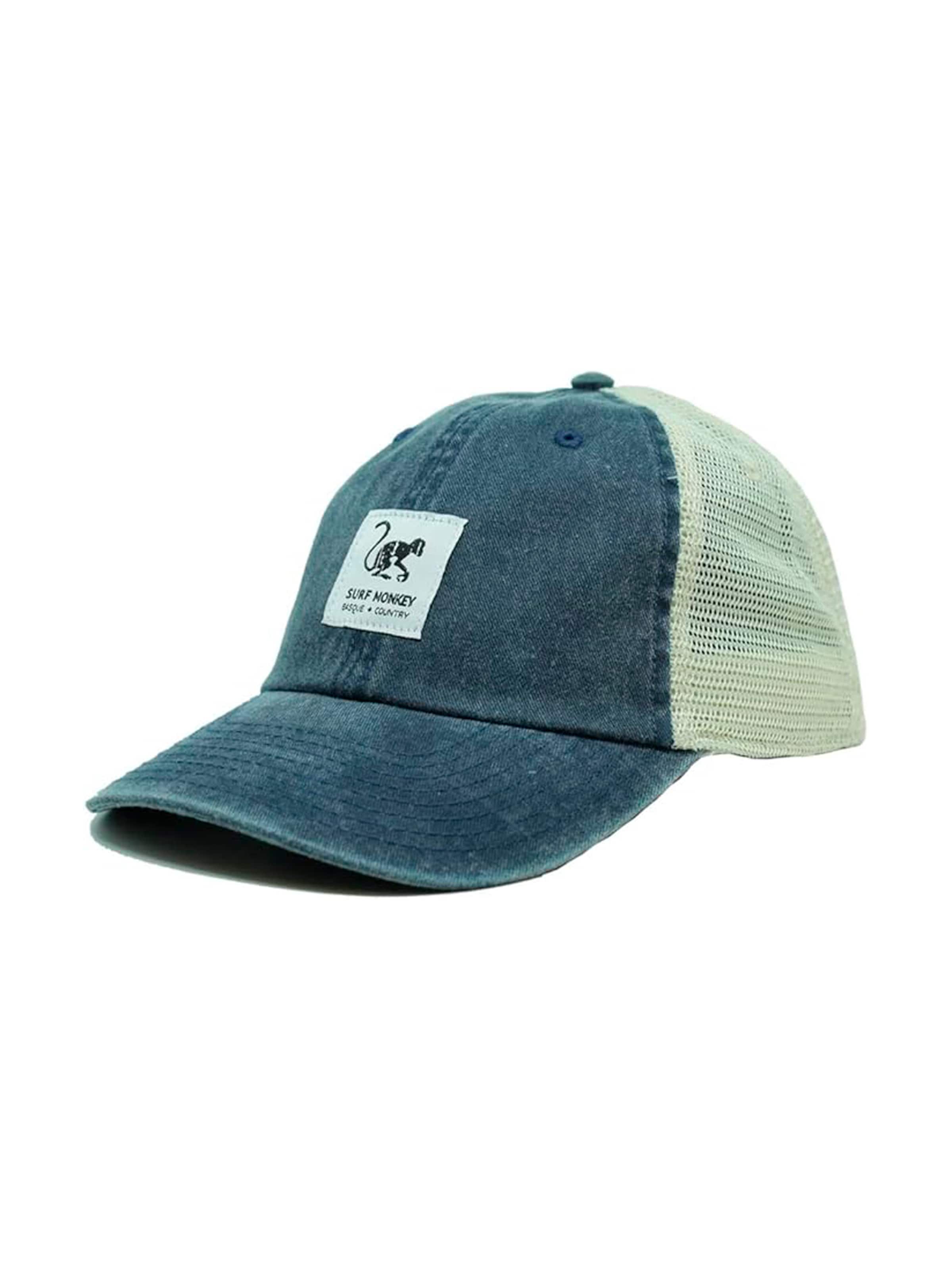 Cappello da baseball sportivo di Surf Monkey in blu: frontale