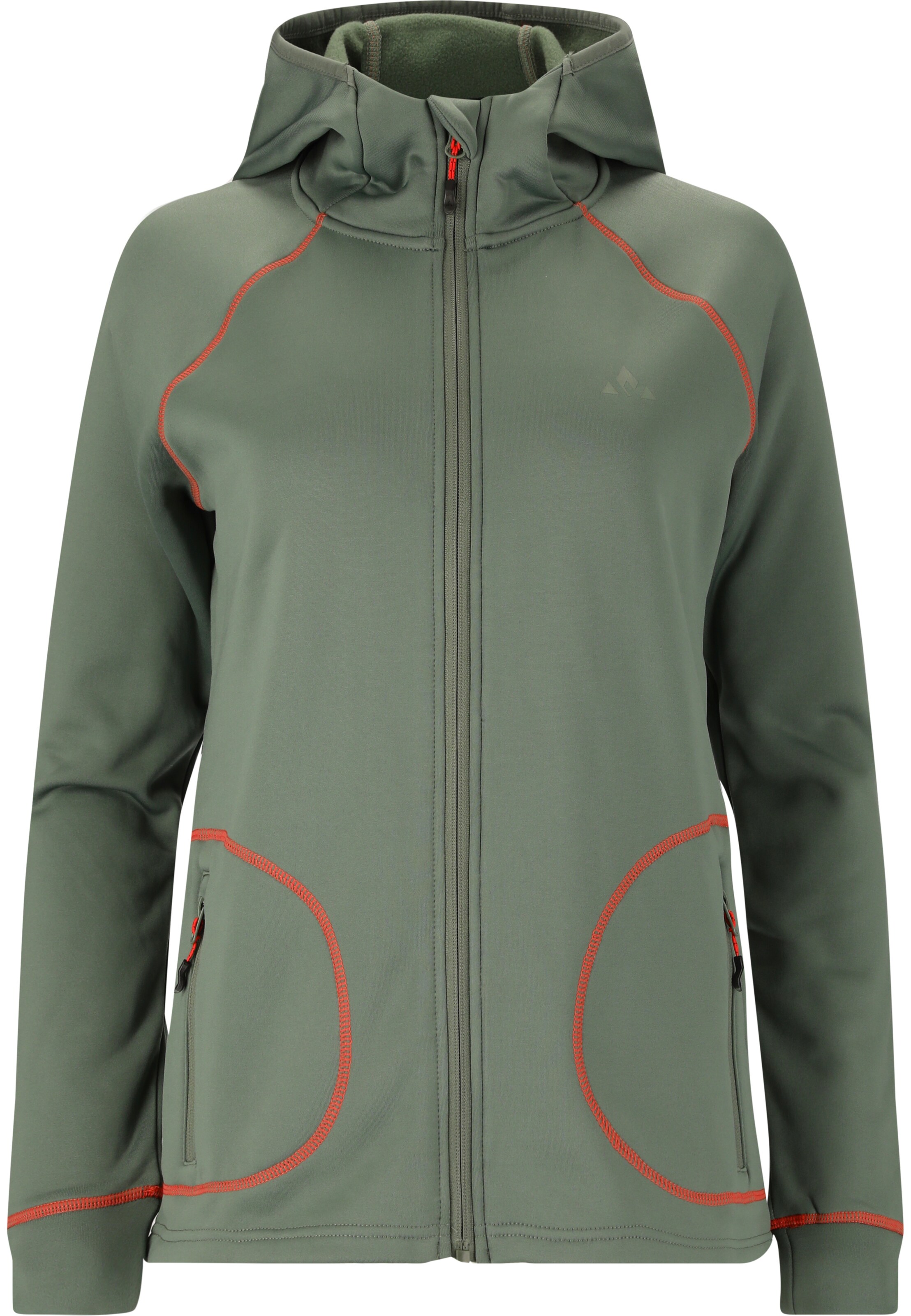 Whistler Fleece Jacket 'Tracker' in Green: front