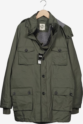 Hemp hoodlamb Mantel XL in Grün: Vorderseite