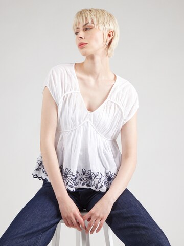 UNITED COLORS OF BENETTON - Blusa en blanco: frente