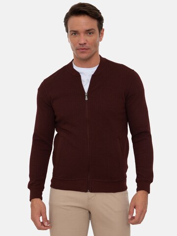 Sir Raymond Tailor Sweatjacke 'Bologna' in Rot: Vorderseite