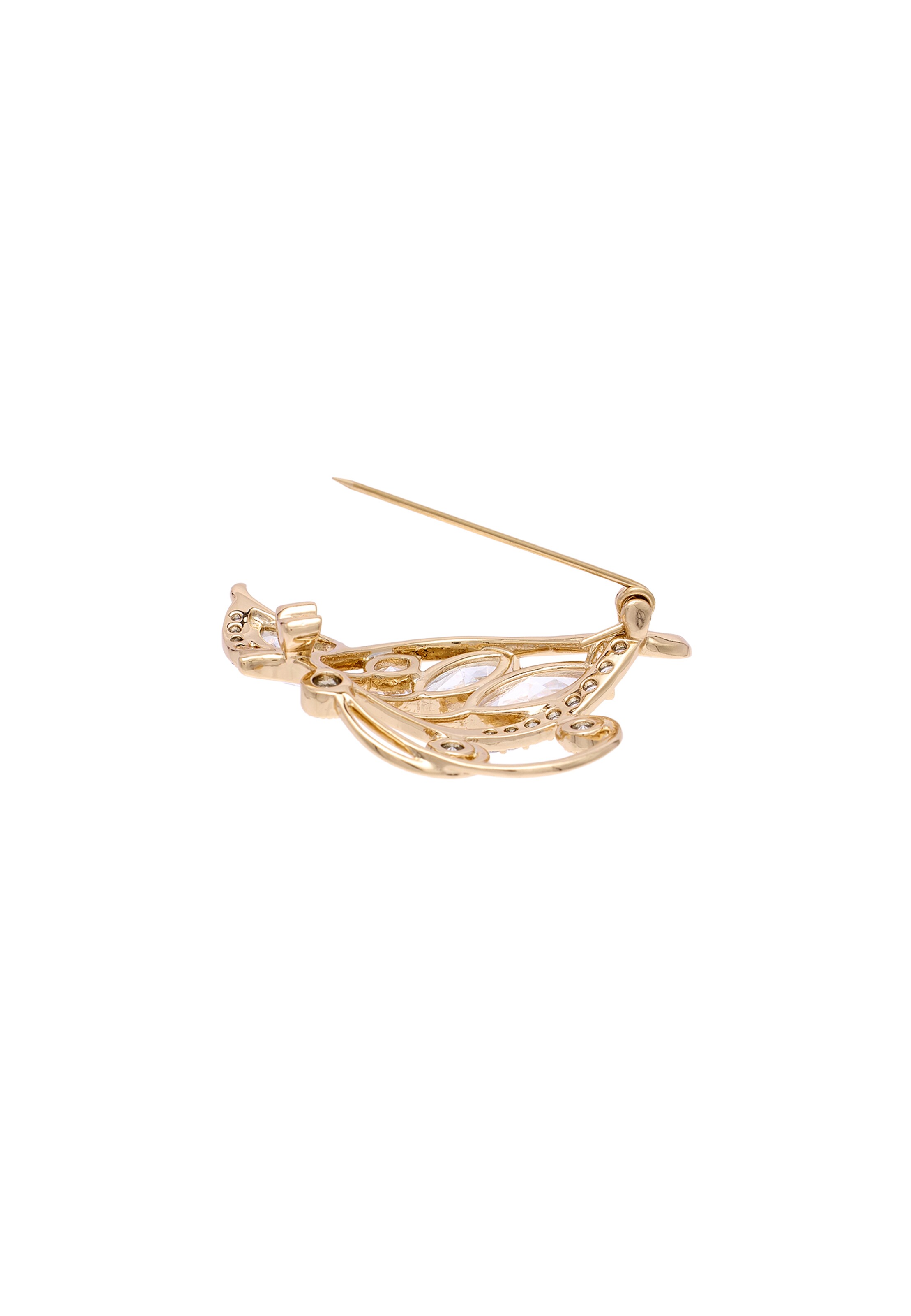 Broche usha BLACK LABEL en or