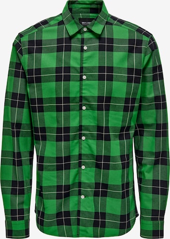 Only & Sons Button Up Shirt 'Ari' in Green: front