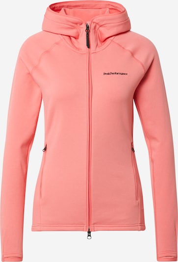 PEAK PERFORMANCE Sportssweatjakke 'Chill' i lys pink / sort, Produktvisning