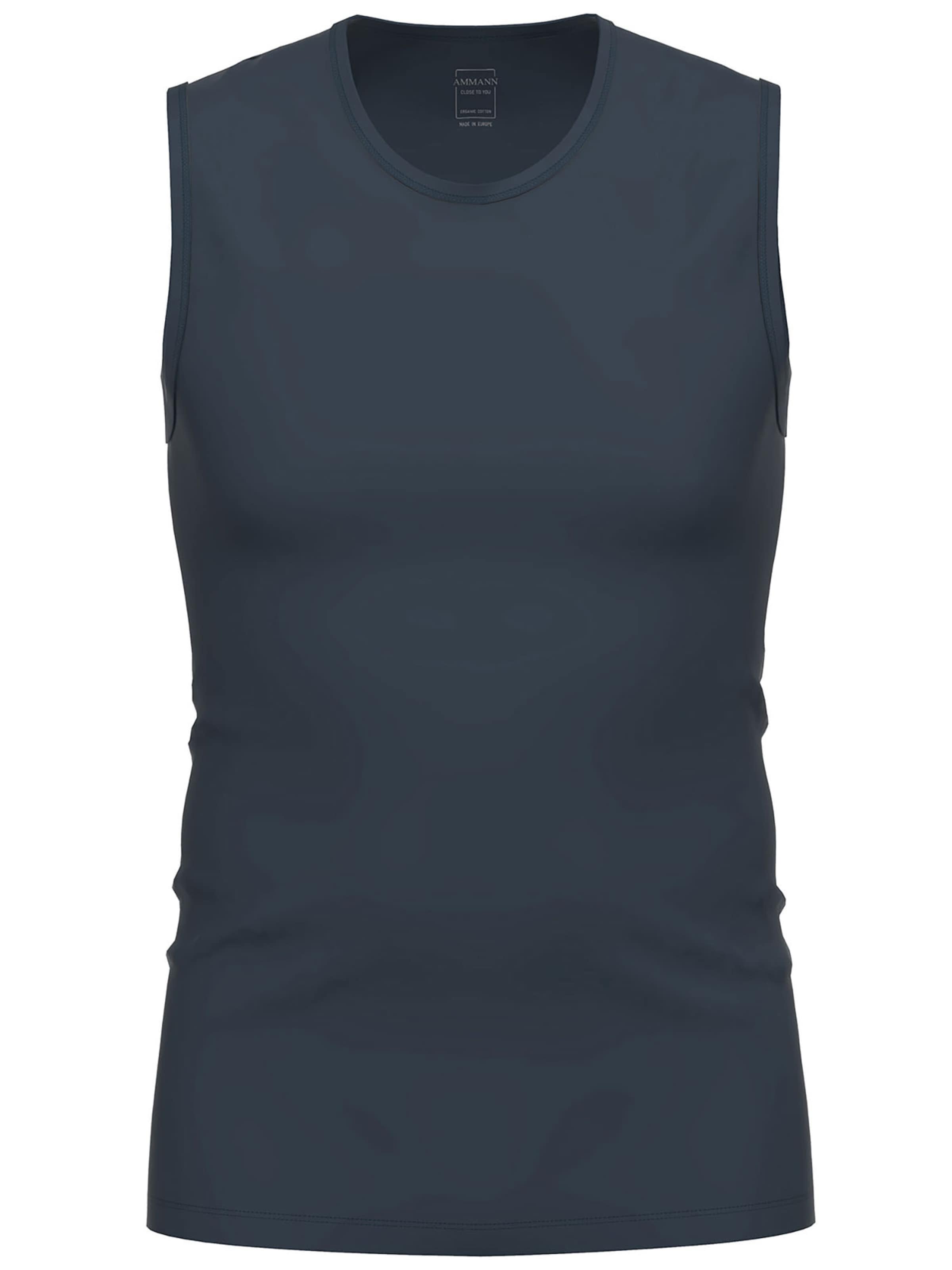 Ammann Undershirt 'Day Modern / Close to you' in Blue: front