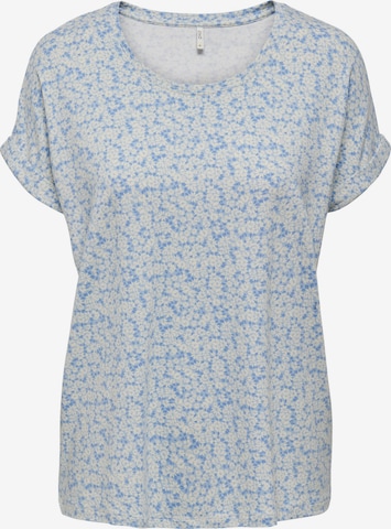 T-shirt 'MOSTER' ONLY en bleu : devant