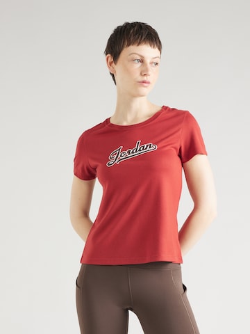 Jordan Shirt in Rood: voorkant