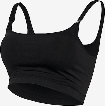 MAMALICIOUS Bustier Rintaliivi 'MLSIMONE' värissä musta: etupuoli