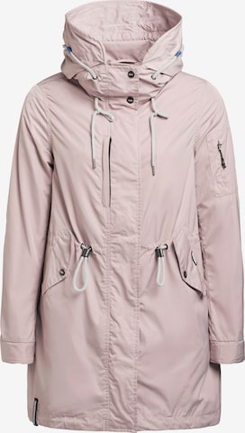 khujo Between-seasons parka 'Dayes' in Pink: front