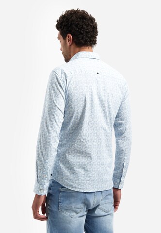 No Excess Regular fit Button Up Shirt in Blue