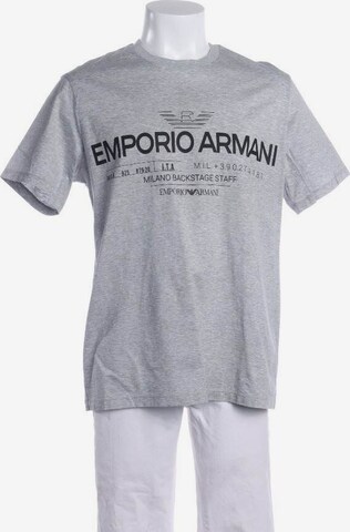 Emporio Armani Shirt in XL in Grey: front