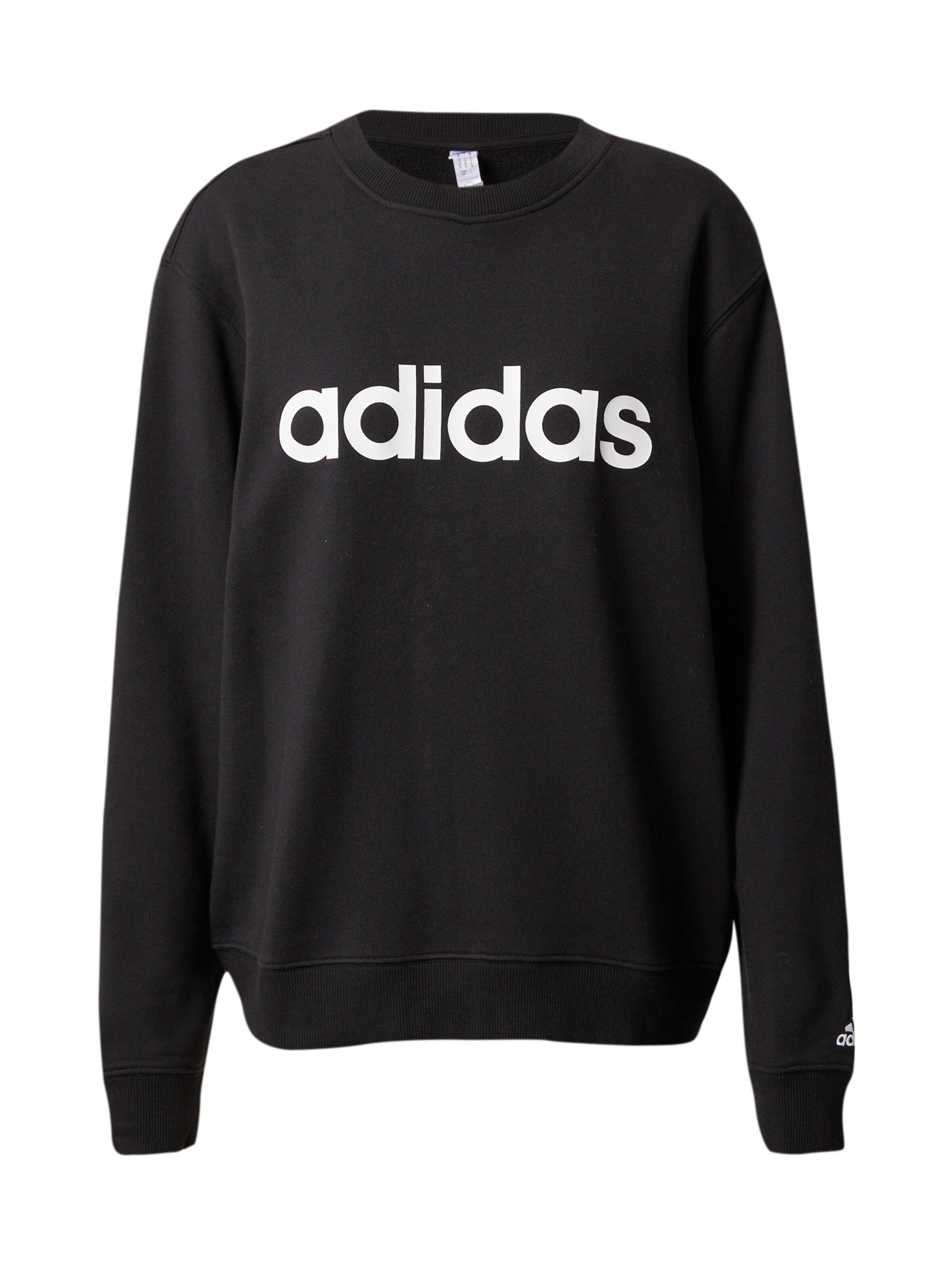 Sweat-shirt 'Essentials Linear' ADIDAS SPORTSWEAR en noir : devant