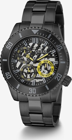 GUESS Analoog horloge 'Axle' in Zwart: voorkant