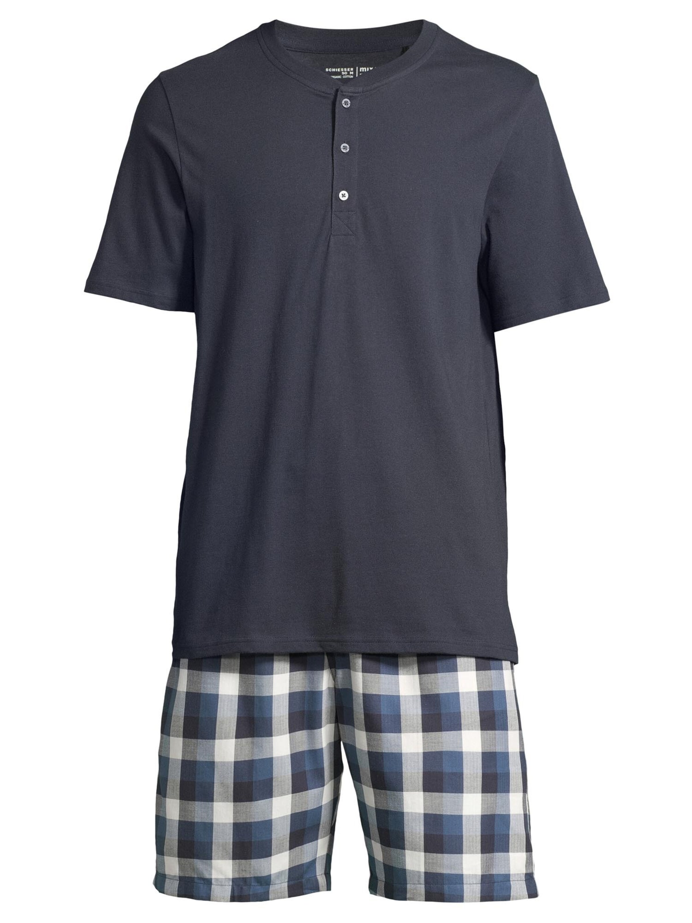 SCHIESSER Short Pajamas 'Night & Home' in Mixed colors: front