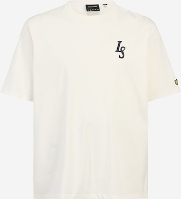Lyle & Scott Big&Tall T-shirt i beige: framsida