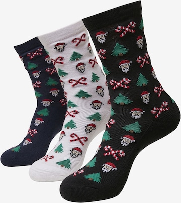 Urban Classics Socks 'Grumpy Santa' in Mixed colors: front