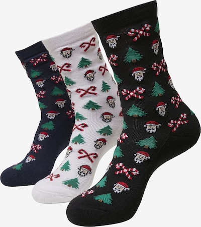 Urban Classics Chaussettes 'Grumpy Santa' en mélange de couleurs, Vue avec produit