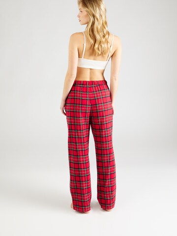 Lindex Pyžamové kalhoty – červená