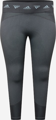 ADIDAS SPORTSWEAR Skinny Workout Pants in Grey: front