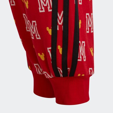 ADIDAS SPORTSWEAR Slim fit Workout Pants 'Disney Mickey Mouse' in Red