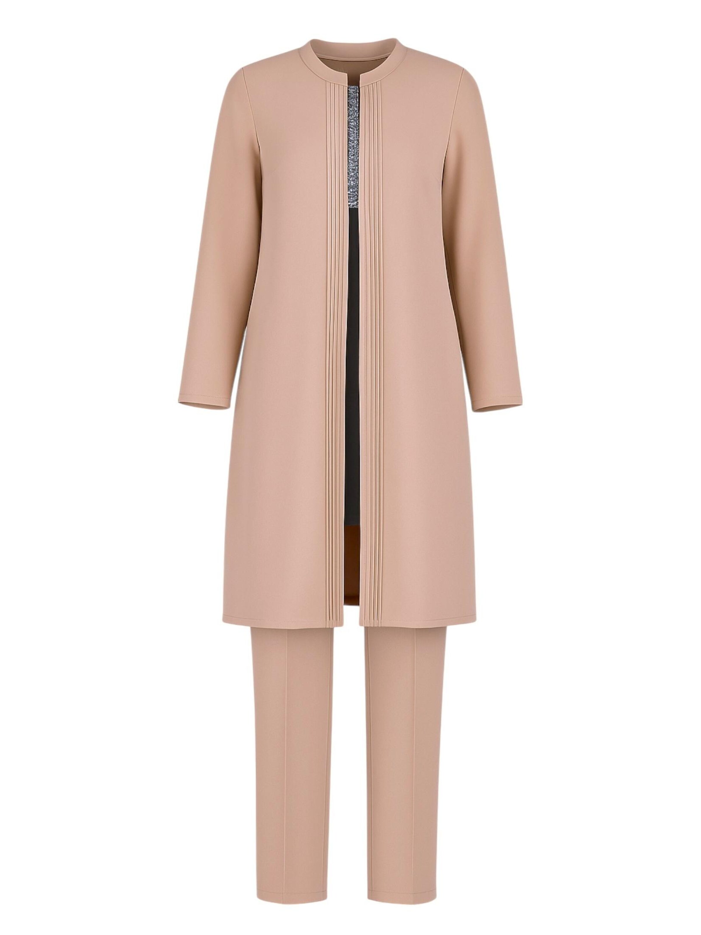 fashionshowcase Buksedragt 'NAZAN' i beige: forside