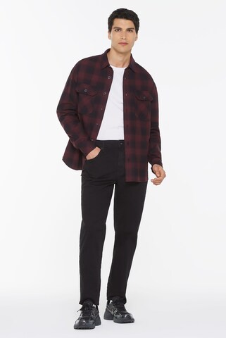 Harlem Soul Regular fit Button Up Shirt 'GEORGE' in Red