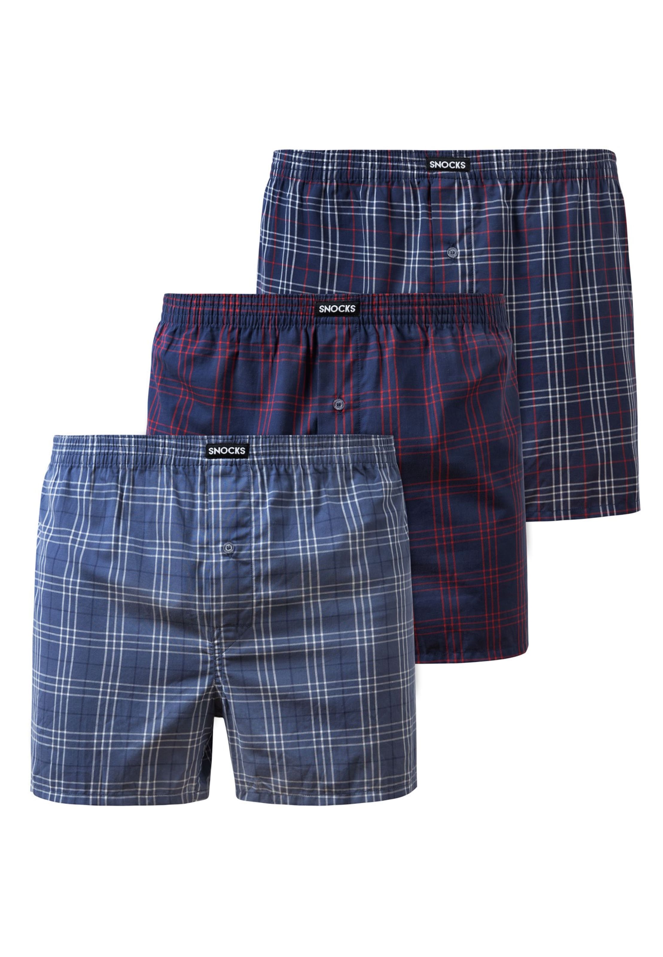 SNOCKS Boxershorts in Blauw: voorkant