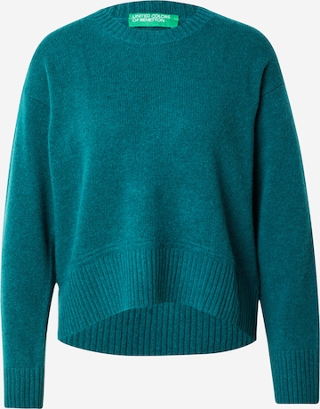 zaļš UNITED COLORS OF BENETTON Džemperis: no priekšpuses