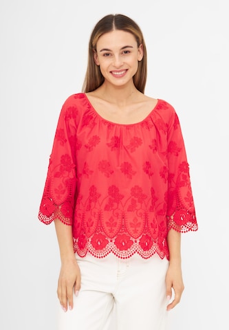 TOOche Blouse 'Key West' in Rood: voorkant