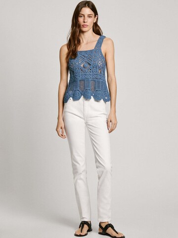 Pepe Jeans Slimfit Broek 'Thelma' in Wit