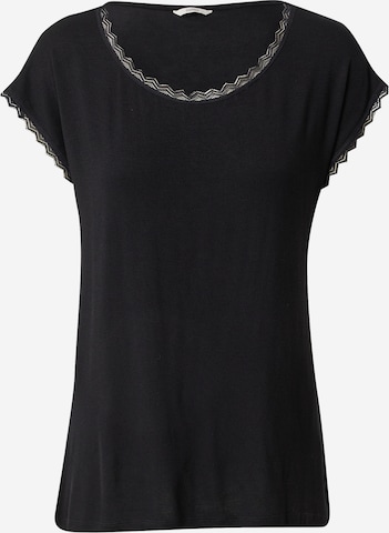 Esprit Bodywear Slaapshirt in Zwart: voorkant