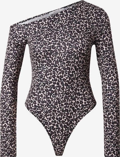 ABOUT YOU Bodi majica 'Clarissa' u ecru/prljavo bijela / čokolada / crna, Pregled proizvoda