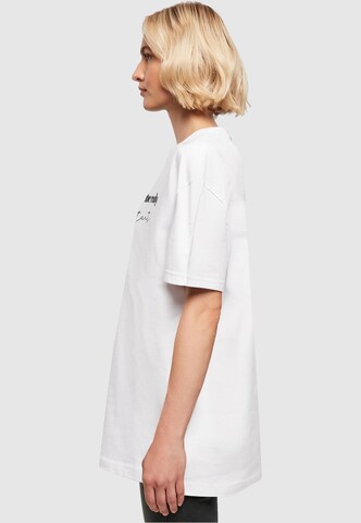 Merchcode Oversized Shirt 'Just Start' in White