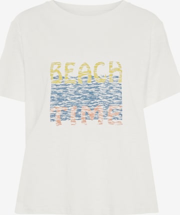 Maglietta di BEACH TIME in bianco