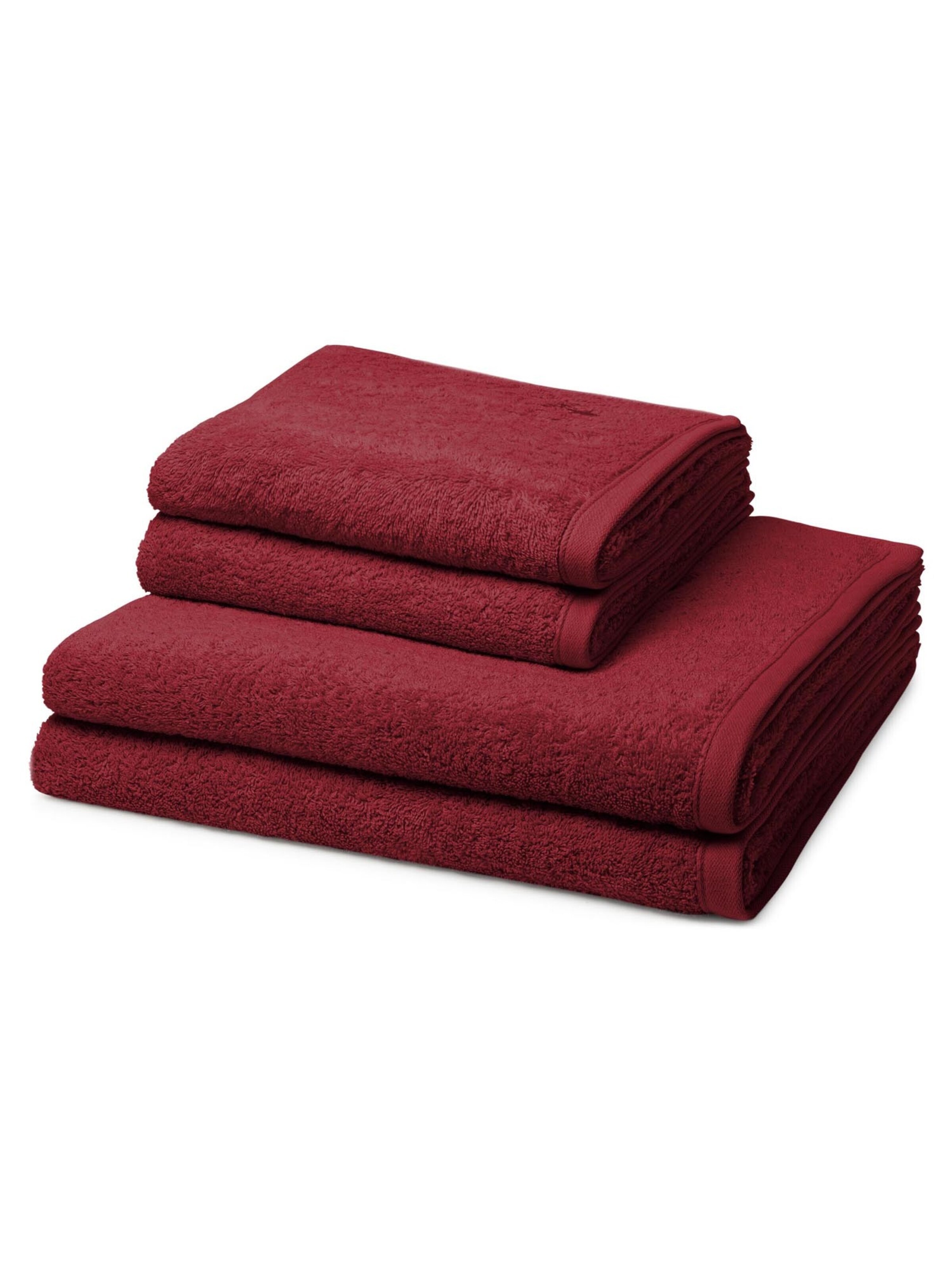 ROSS Handtuch 'Vita'‌‌‌‌ in Rot: Vorderseite