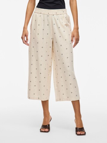 Wide leg Pantaloni di VILA in beige: frontale