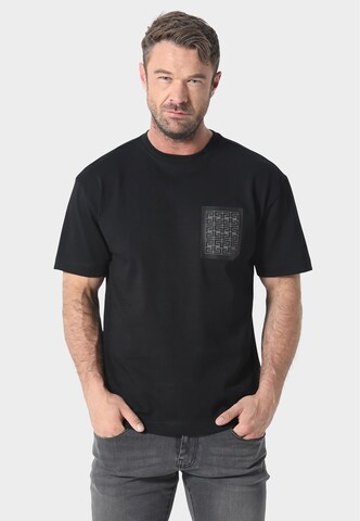 883Police Shirt 'Revus' in Black: front