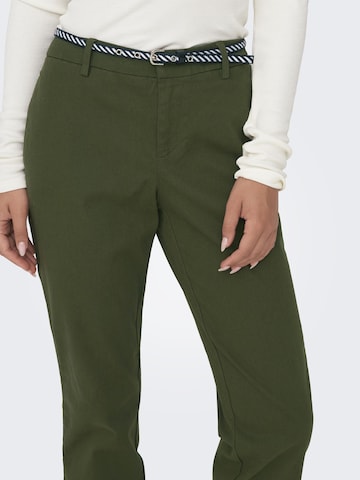 žalia ONLY Prigludęs „Chino“ stiliaus kelnės 'Biana-Maree'